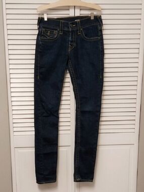 True Religion Zach Dark Indigo Skinny Jeans